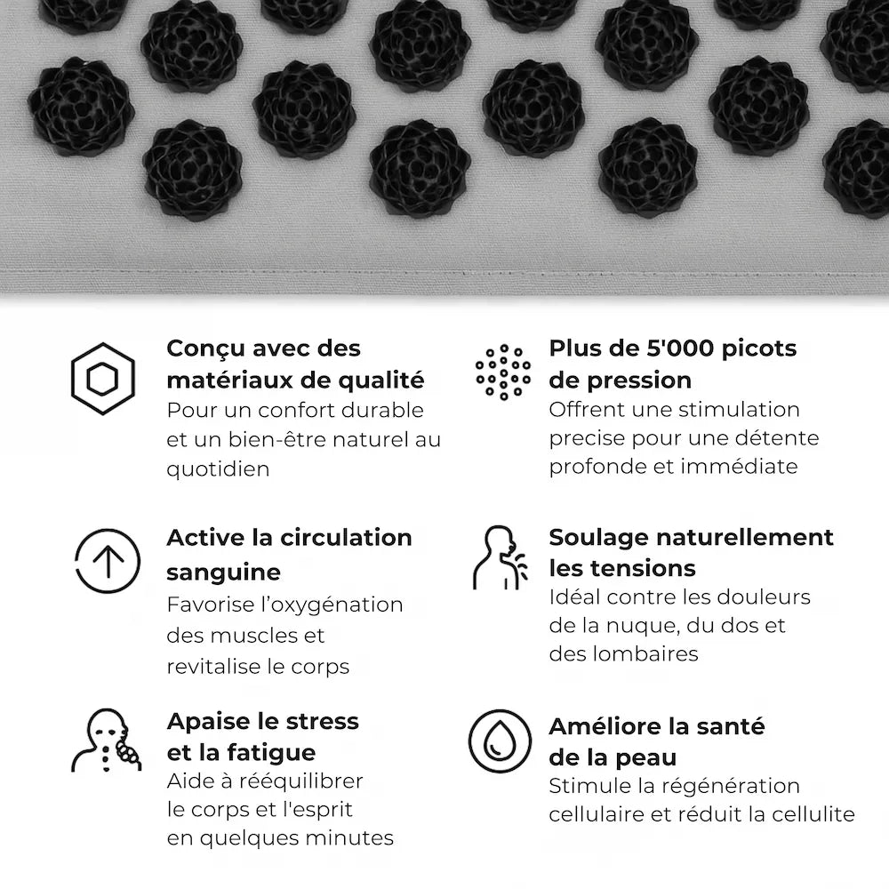 Tapis d'acupression Cellsius - Votre allié contre le stress et la douleur