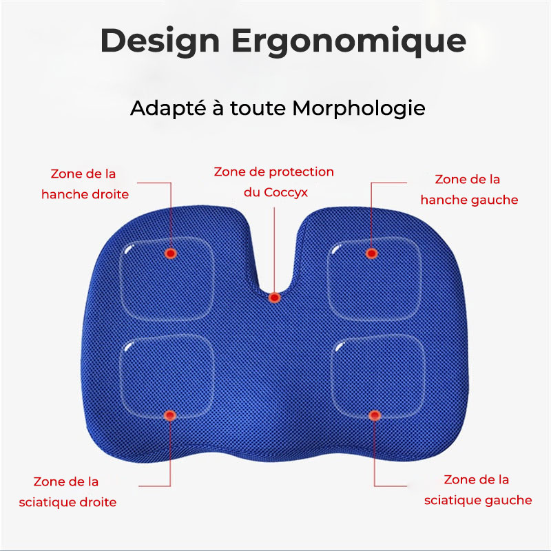 Coussin d'assise ergonomique