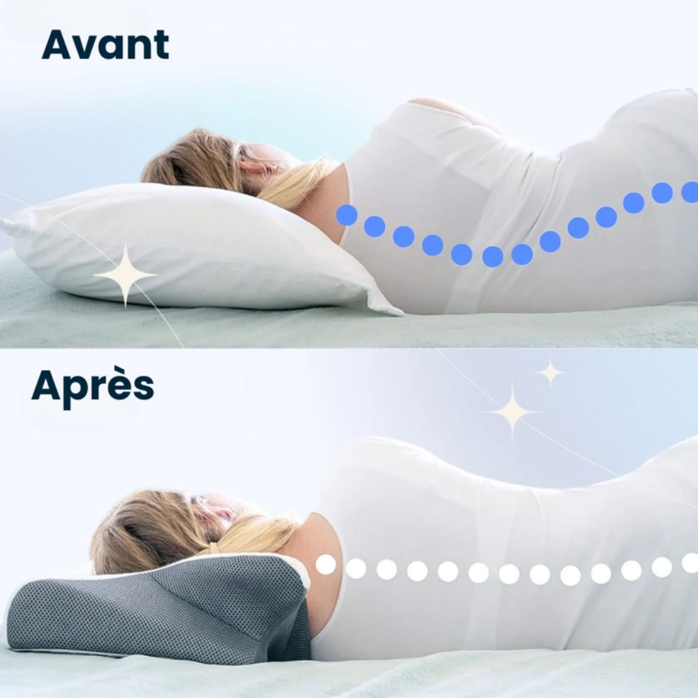Oreiller Papillon Cervical Cellsius - Le secret du dormeur latéral et dorsal