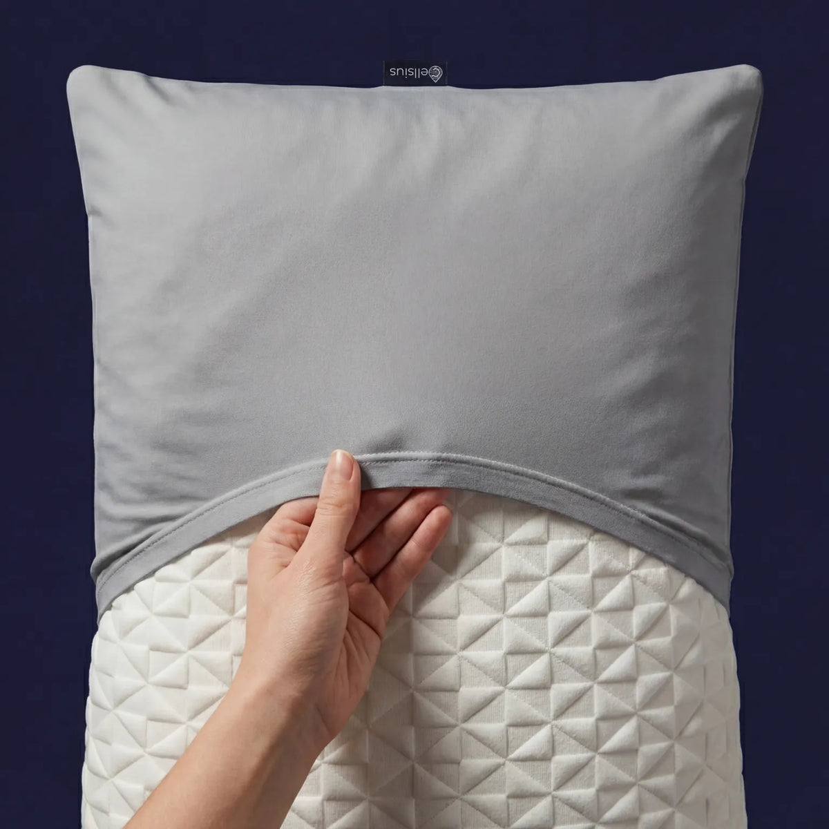 Taie d'oreiller en nylon fraîche et douce (système drap housse) - Pose rapide, nuits fraîches