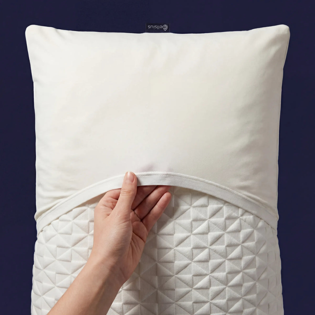 Taie d'oreiller en nylon fraîche et douce (système drap housse) - Pose rapide, nuits fraîches