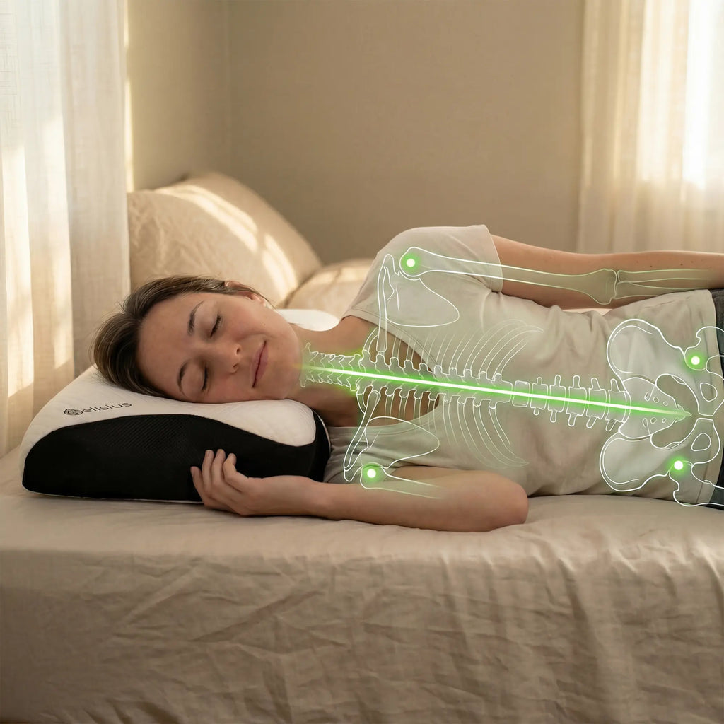 Oreiller Papillon Cervical Cellsius - Le secret du dormeur latéral et dorsal