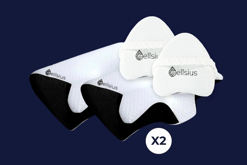 2 Coussin Cervicales + 2 Coussins Genoux offerts - Cellsius | L’Orthopédie au service de votre bien - être