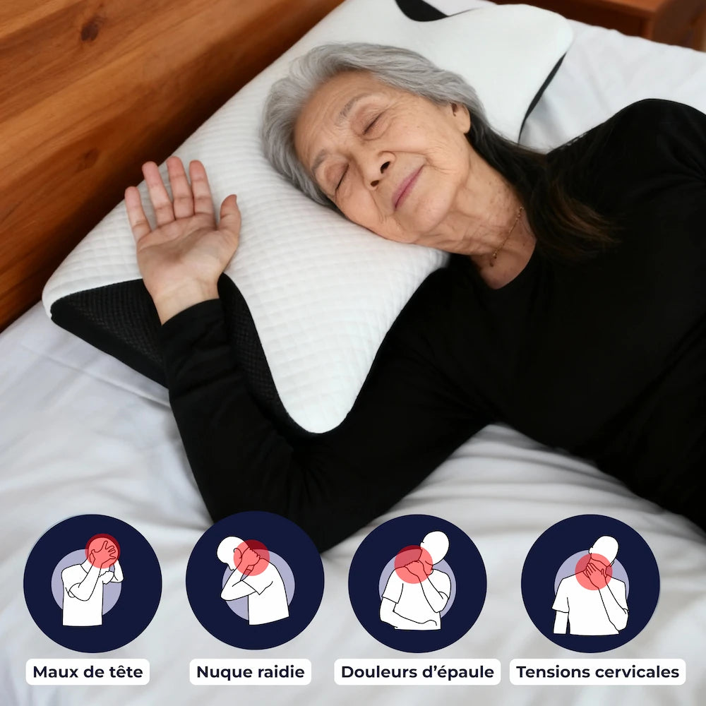 Oreiller Papillon Cervical Cellsius - Le secret du dormeur latéral et dorsal