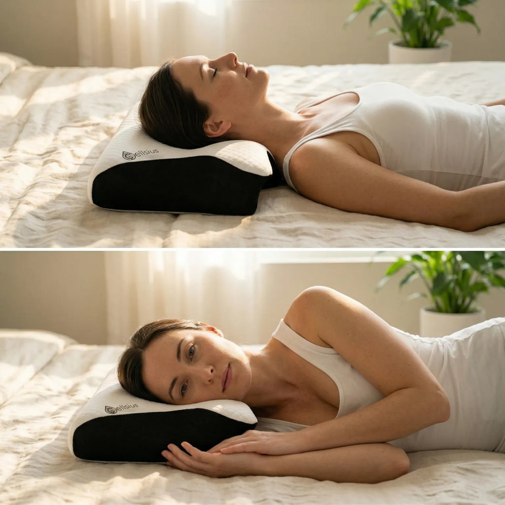 Oreiller Papillon Cervical Cellsius - Le secret du dormeur latéral et dorsal