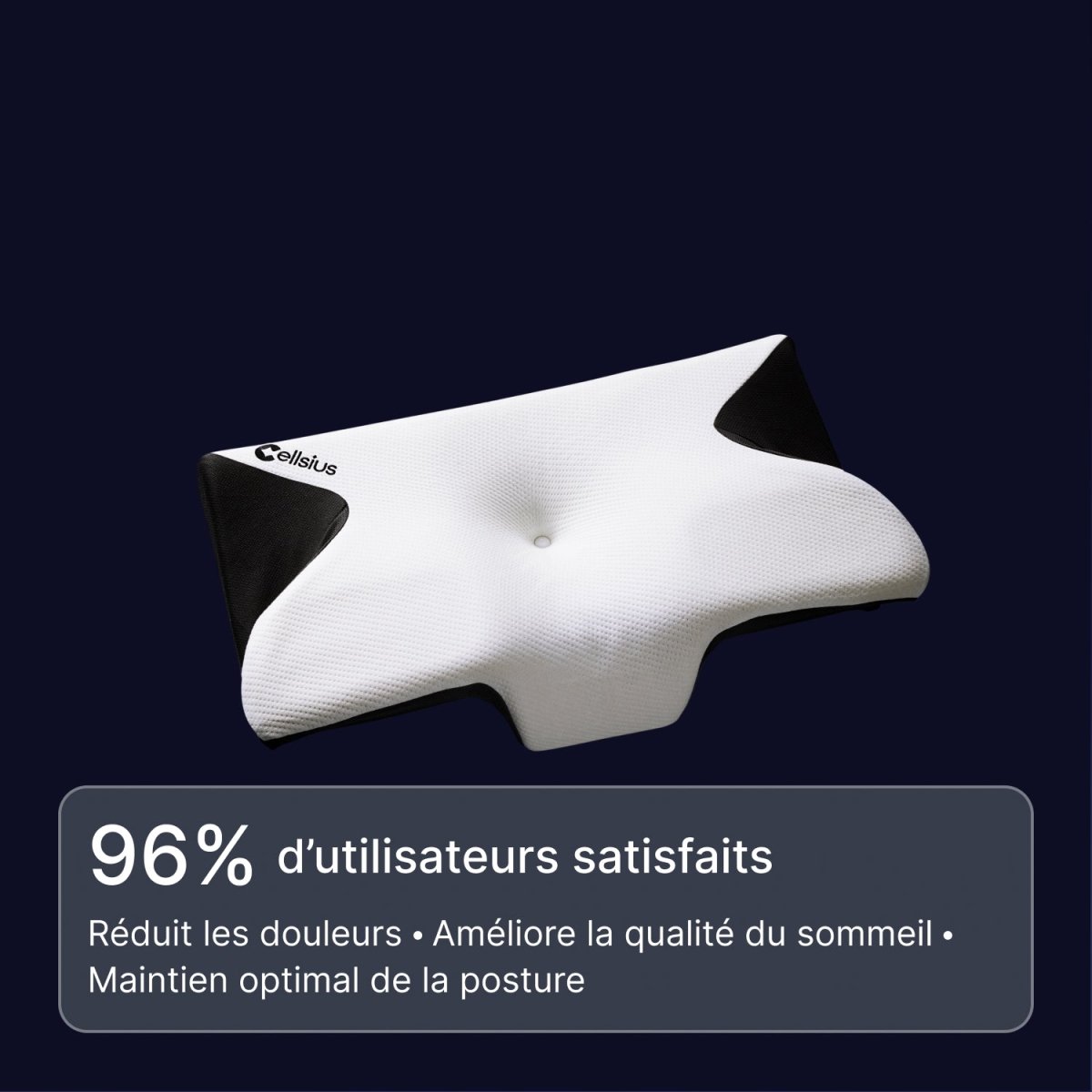 Oreiller Papillon Cervical Cellsius - Le secret du dormeur latéral et dorsal - Cellsius | L’Orthopédie au service de votre bien-être