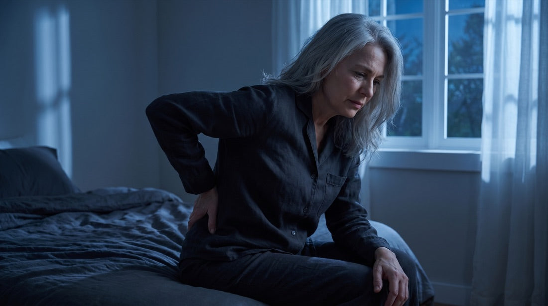 Avant : réveillée la nuit par une douleur au bas du dos et à la hanche