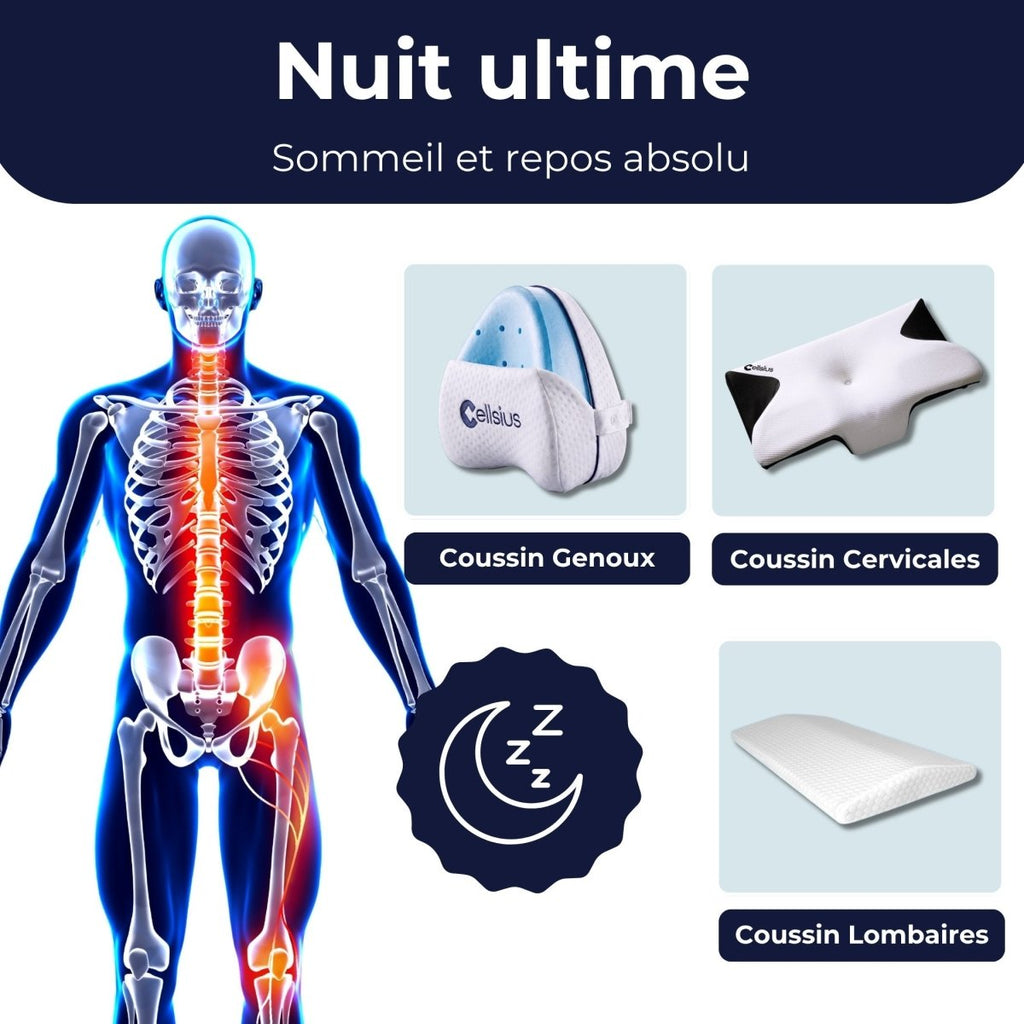 Kit Nuit ultime - Sommeil et repos absolu - Cellsius | L’Orthopédie au service de votre bien - être