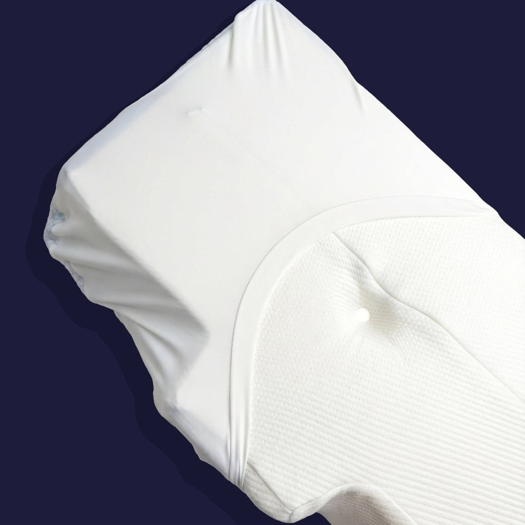 Taie d'oreiller en nylon fraîche et douce (système drap housse) - Pose rapide, nuits fraîches - Cellsius | L’Orthopédie au service de votre bien - être