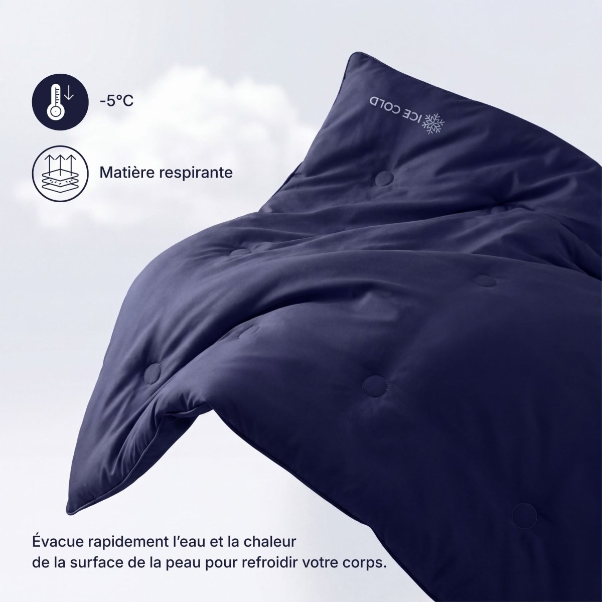 Couette rafraîchissante Cellsius - Le secret d'une nuit fraîche - Cellsius | L’Orthopédie au service de votre bien-être