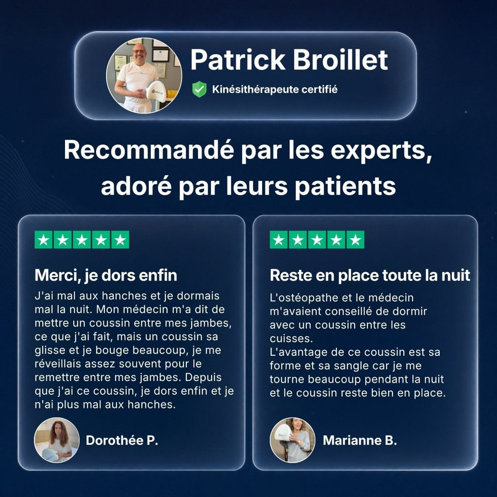 Coussin Orthopédique Genoux Cellsius - Le secret d'un sommeil sans douleur - Cellsius | L’Orthopédie au service de votre bien-être