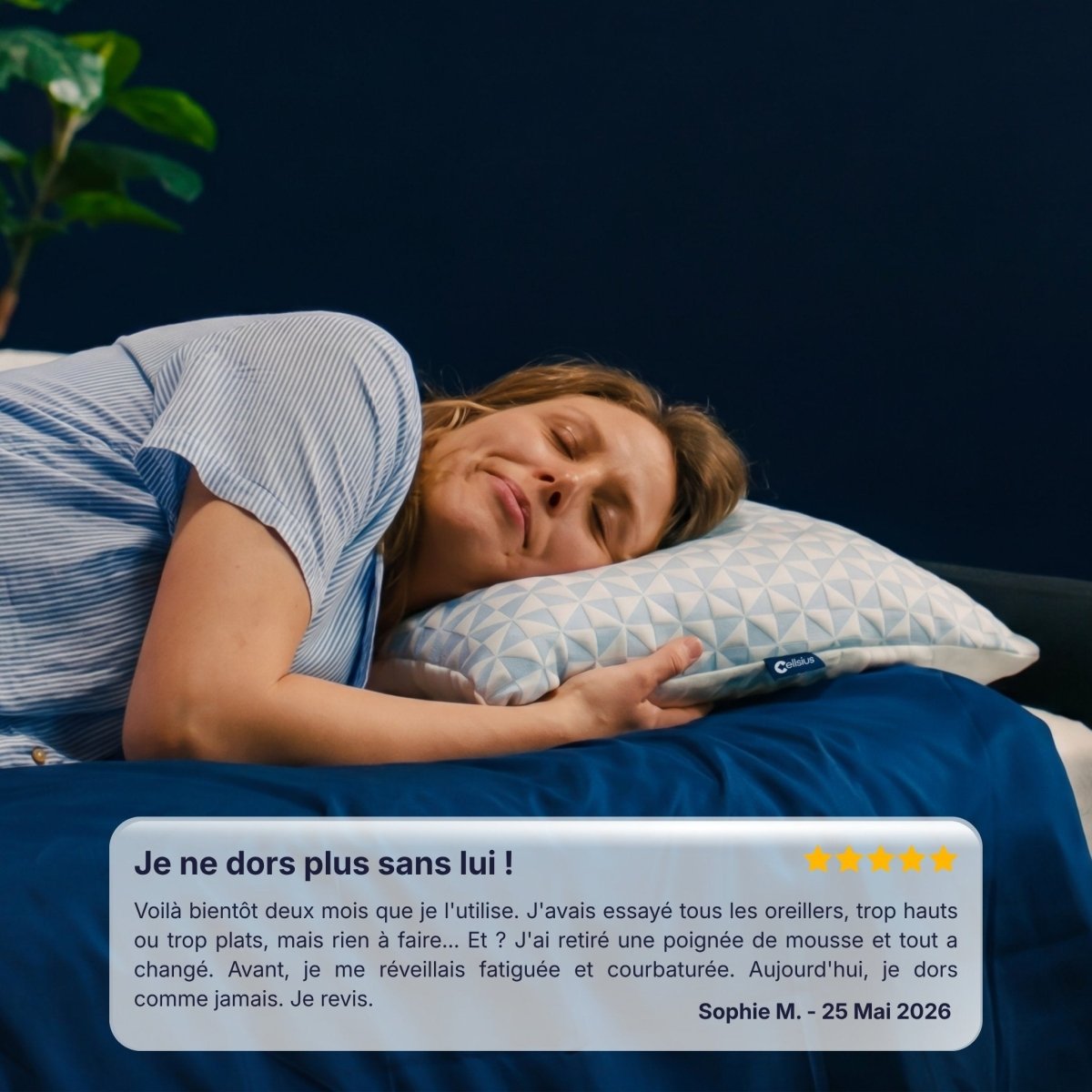 Oreiller Original Cellsius - Le premier oreiller qui s'adapte à votre corps - Cellsius | L’Orthopédie au service de votre bien - être