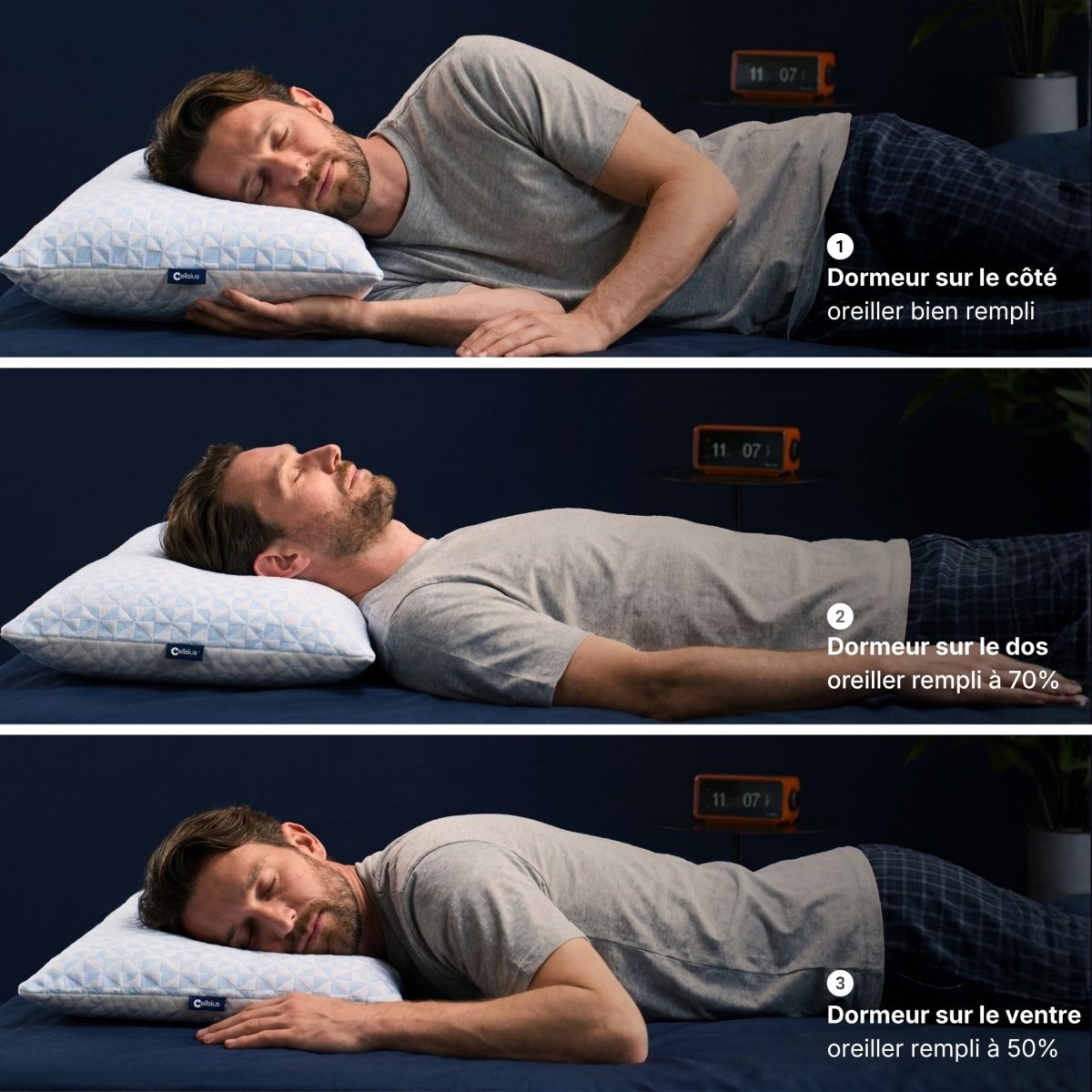 Oreiller Original Cellsius - Le premier oreiller qui s'adapte à votre corps - Cellsius | L’Orthopédie au service de votre bien - être